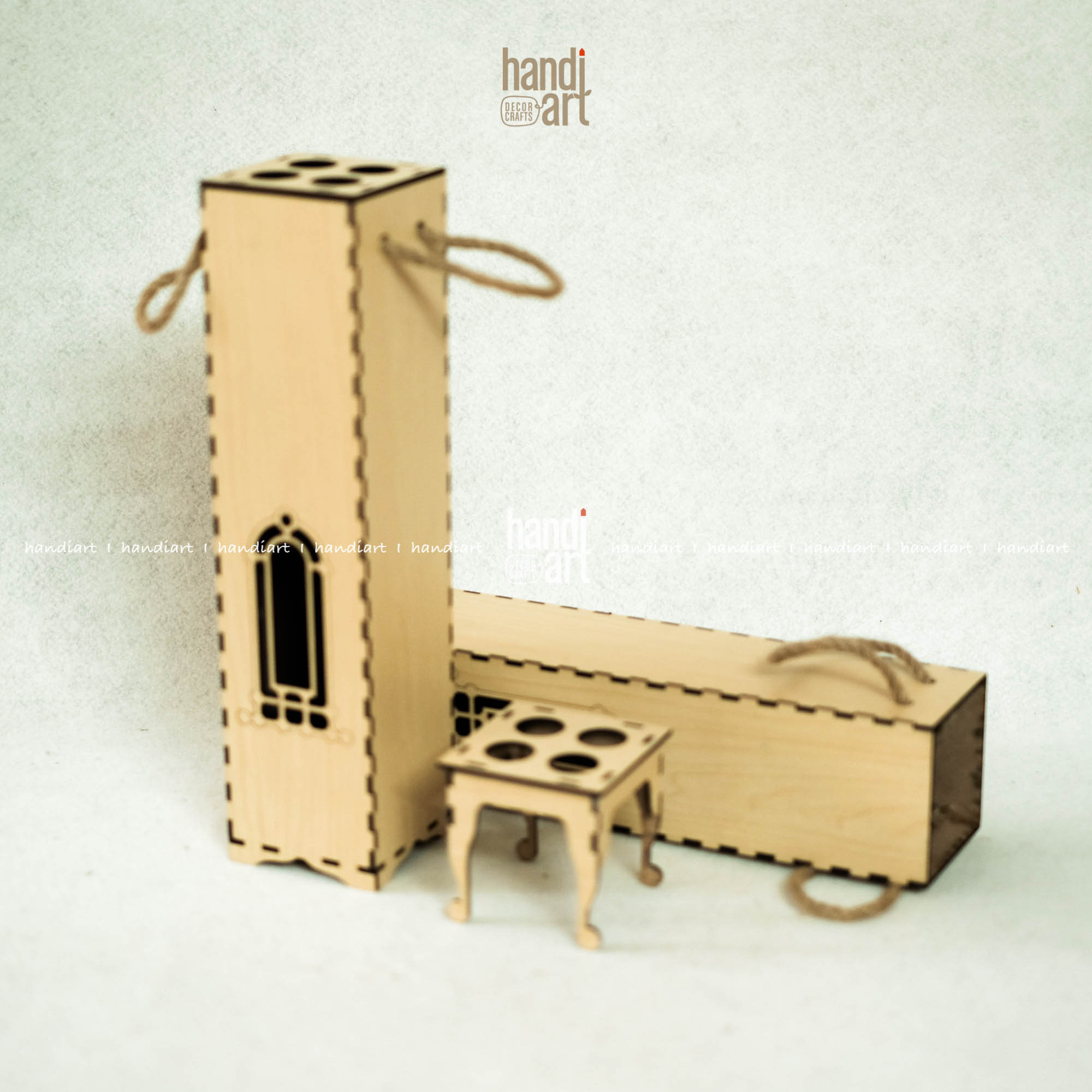 Hộp gỗ đựng chai quà tặng tết