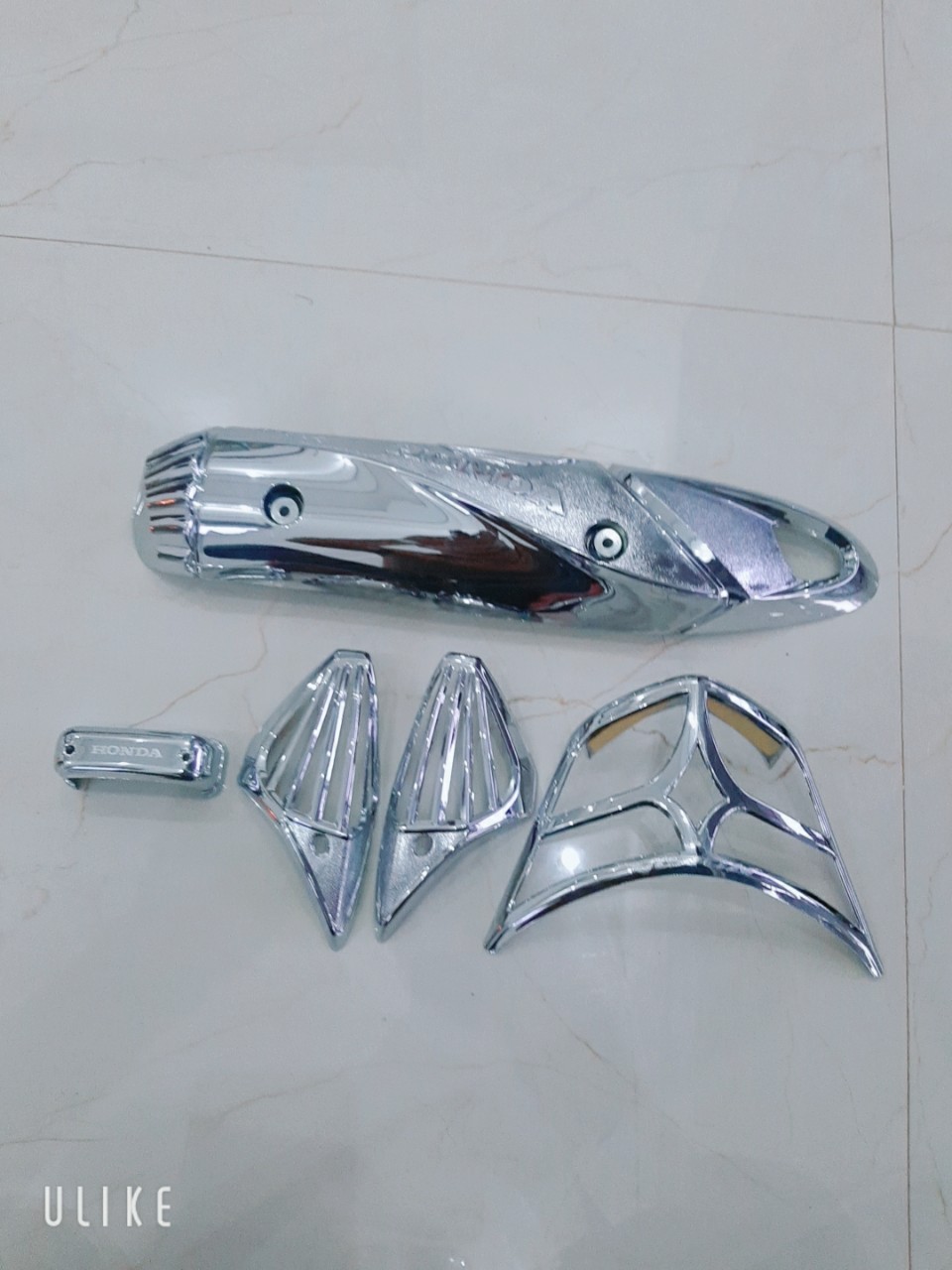 combo 4 món mạ crom cho xe vision 2011 2012 2013