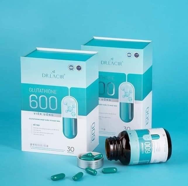 dr lacir glutathione 600 Viên Uống Glutathione 600 Dr Lacir Hộp 30 Viên Nguyên Mã