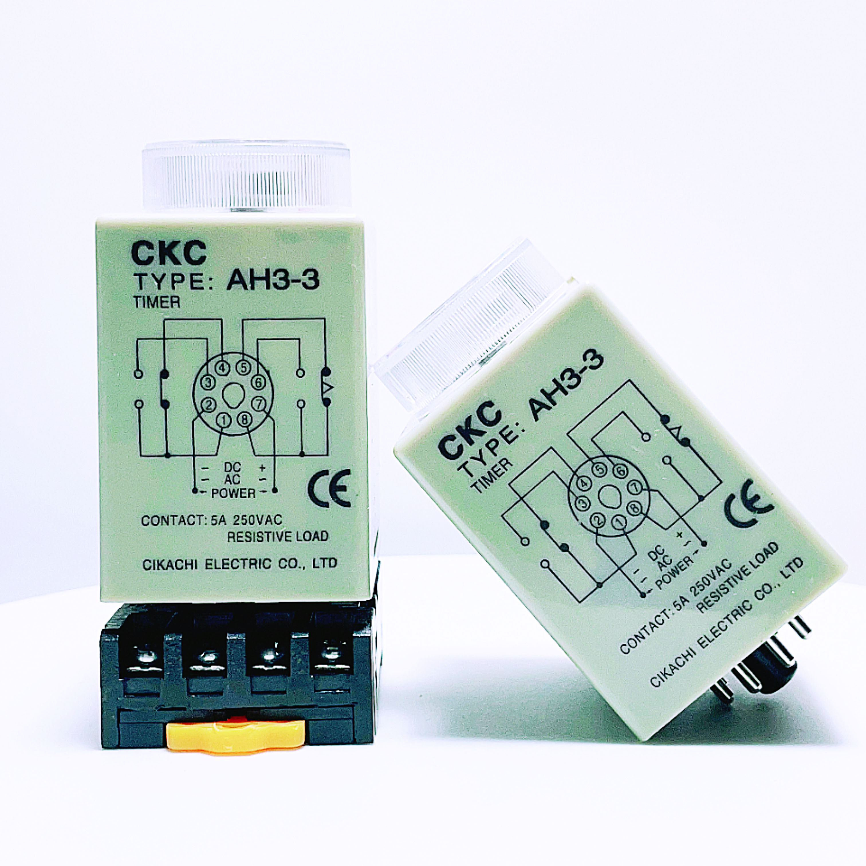 Rơ Le Thời Gian CKC AH3-3 AC220V Kèm Đế