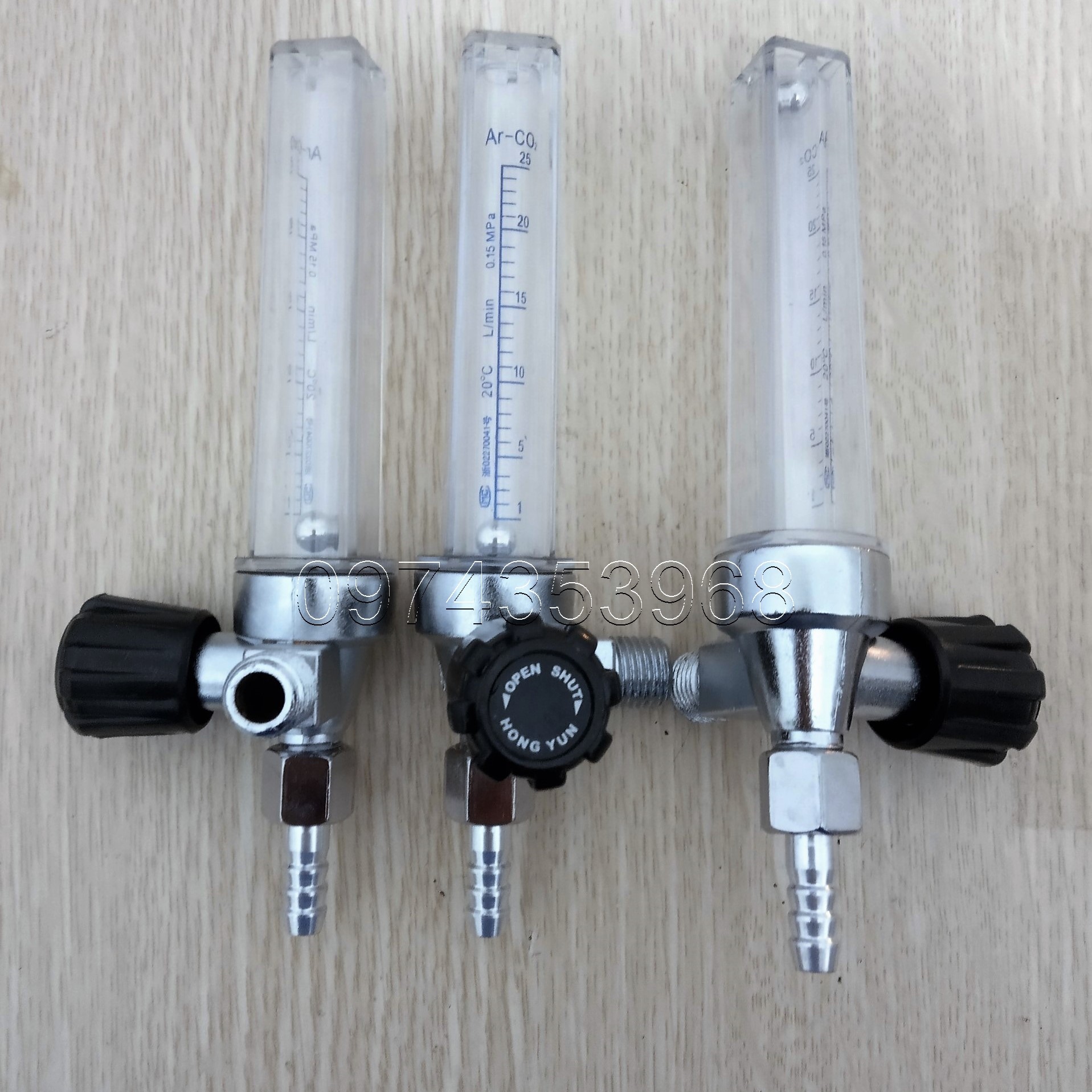 Cụm cột đo lưu lượng đồng hồ khí Ar/CO2/Oxy