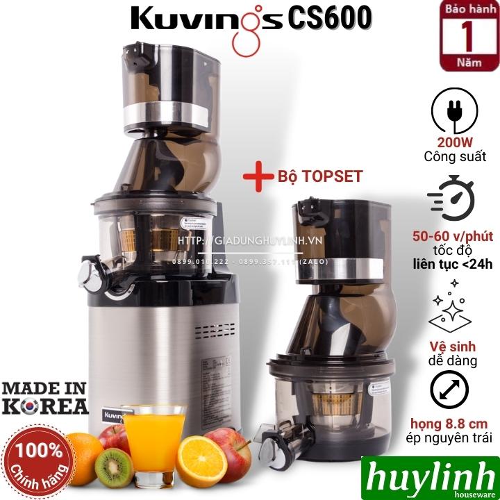 Máy ép trái cây chậm Kuvings Chef CS600 - Phù hợp cho quán - Sản xuất tại Hàn Quốc