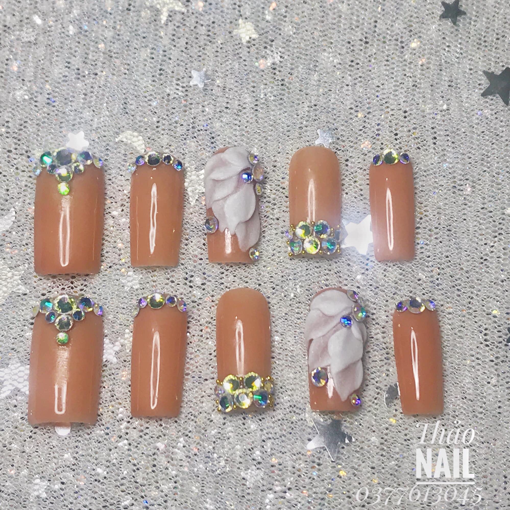 Móng tay giả Nail thiết kế bộ 24 móng- Nailbox