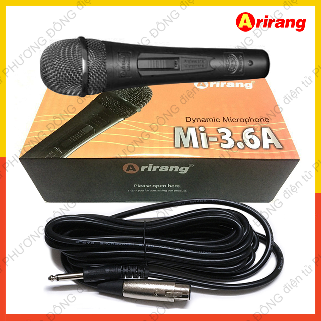 Micro karaoke Arirang Mi-3.6A có dây siêu bền