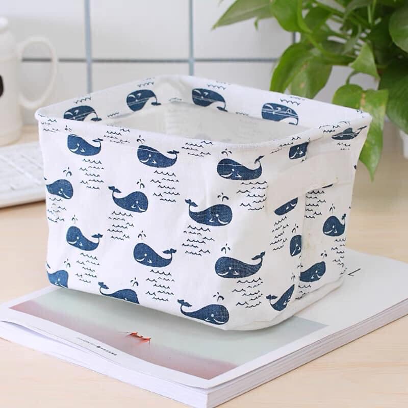 Giỏ vải đựng đồ mini đa năng gấp gọn