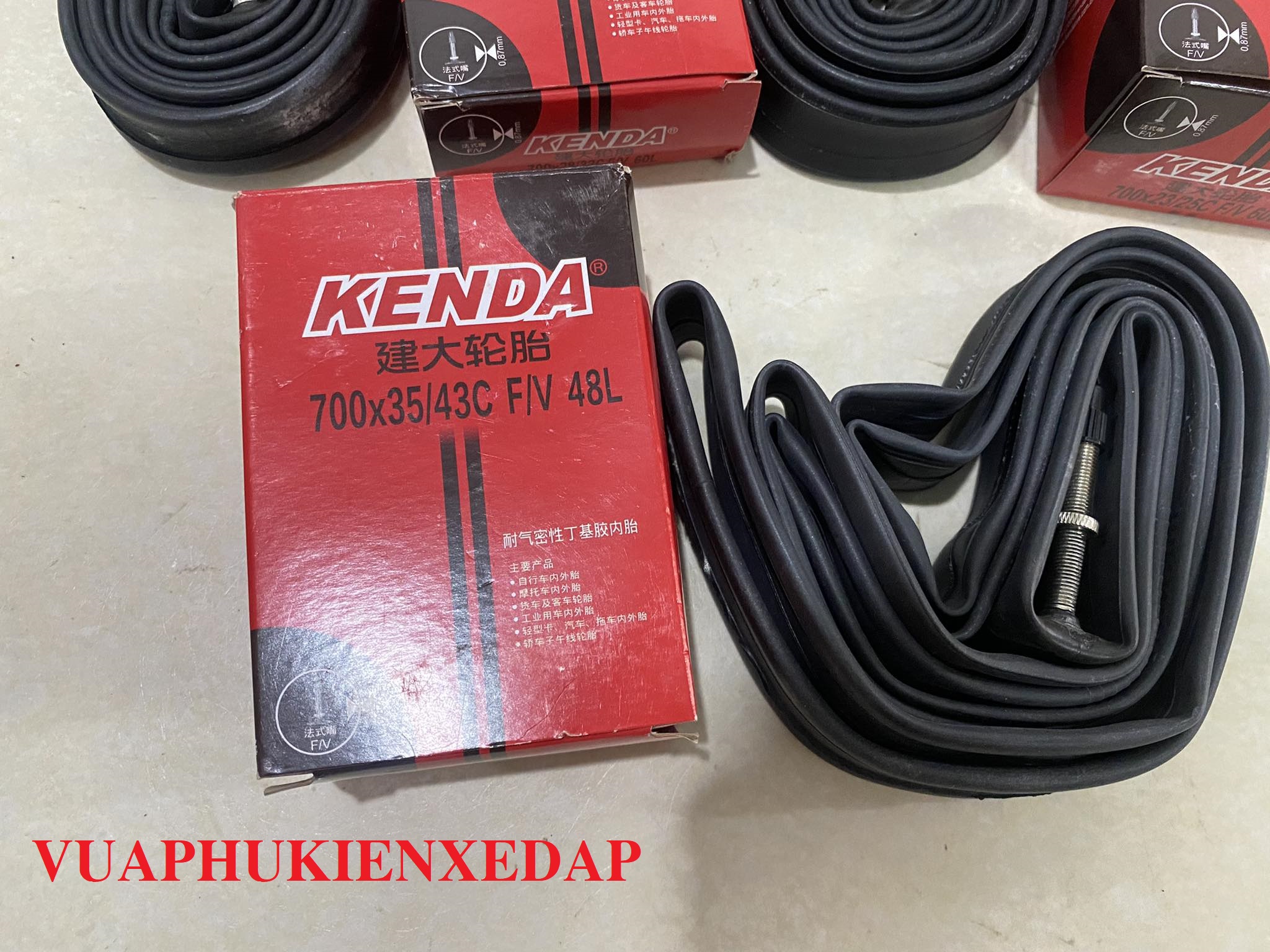 Săm Kenda bánh 700 x 23c - 45c Sử dụng van gạo