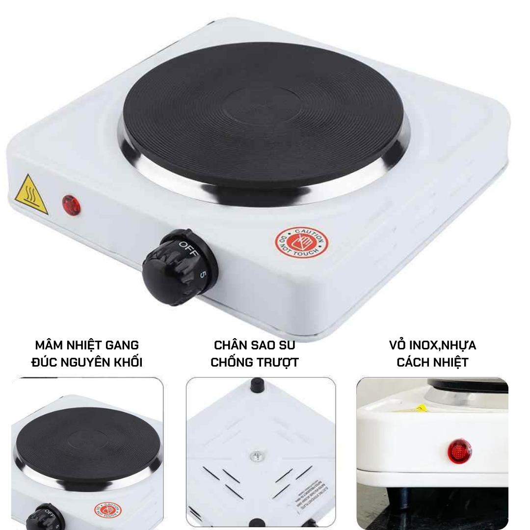 Bếp đun Moka pot BSD-1010A mâm đơn 1000W [Bảo Hành 1 Năm]