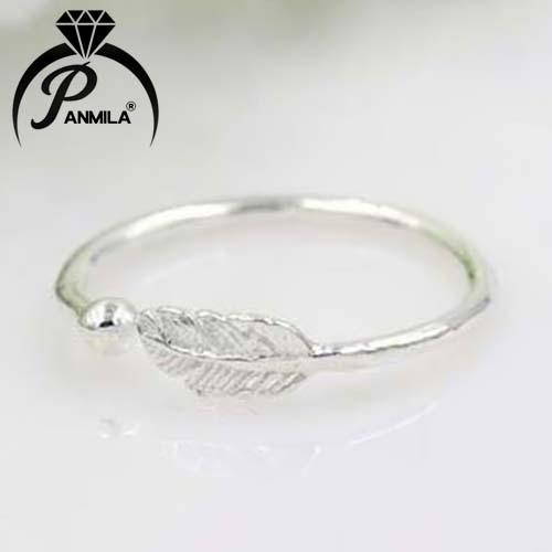 Nhẫn bạc nữ PANMILA - Nhẫn lông vũ (TSNN.A4)