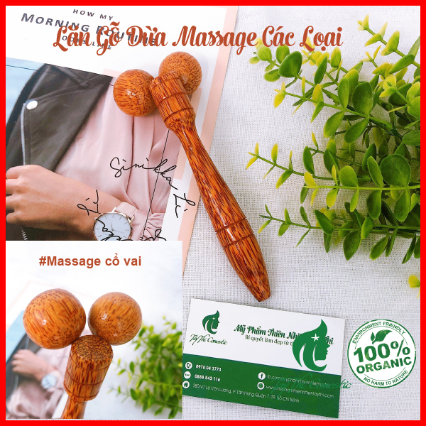 Lăn Gỗ Dừa Massage Các Loại