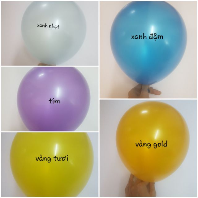 [Lấy mã giảm thêm 30%]Set 10 Bóng Nhũ Loại Dày 6K/10 Quả