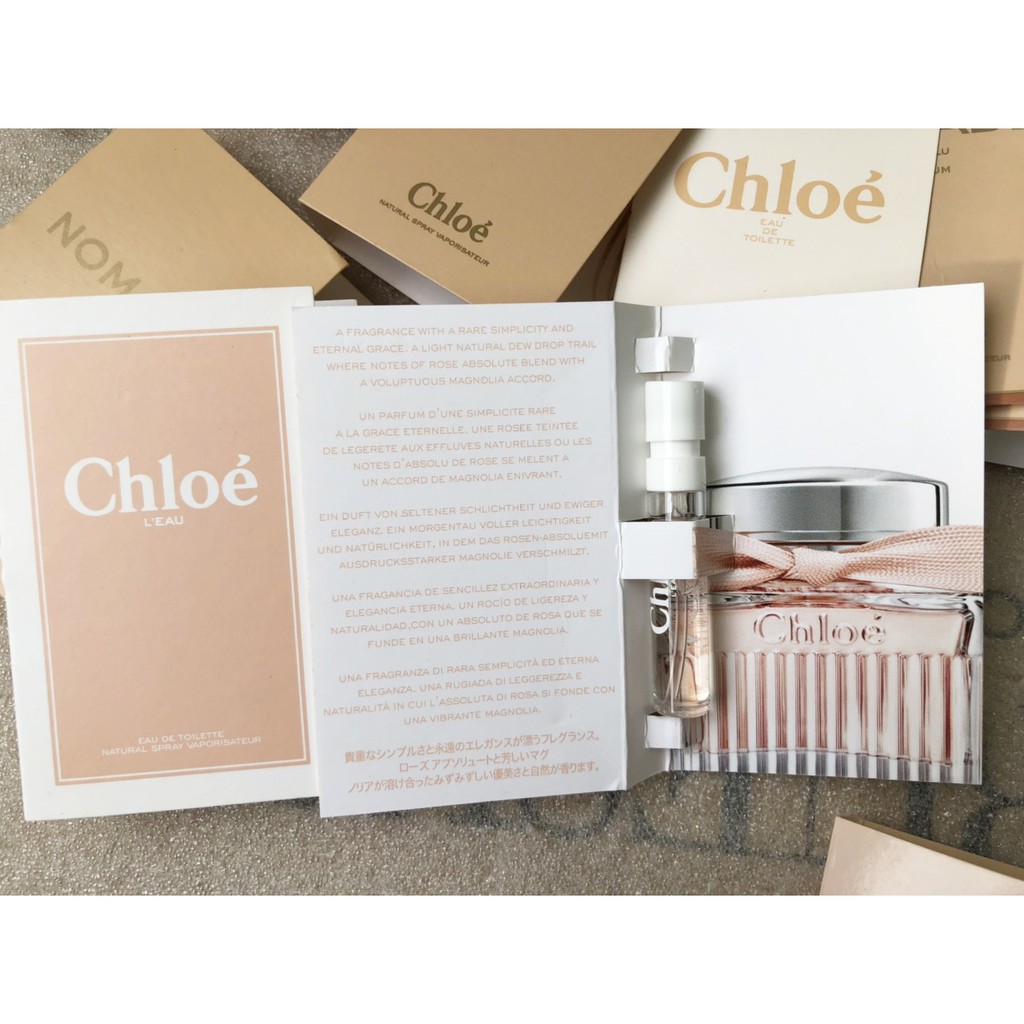 Mẫu thử nước hoa Vial Chloe các mùi
