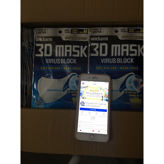 Khẩu trang 3d Unicharm