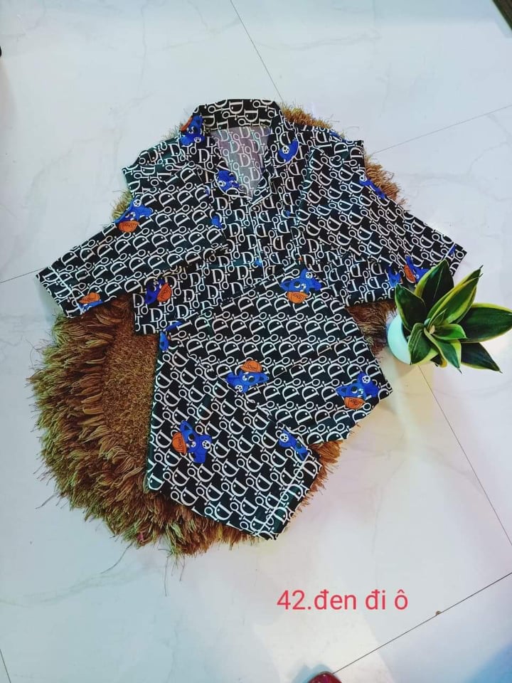 Pizama tay cộc quần dài