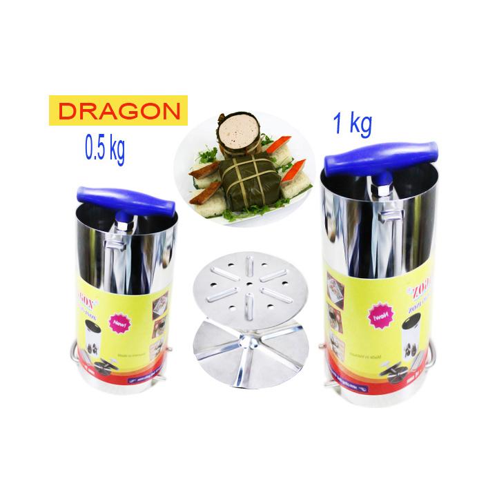 Bộ 2 dụng cụ làm giò chả 1kg inox dragon