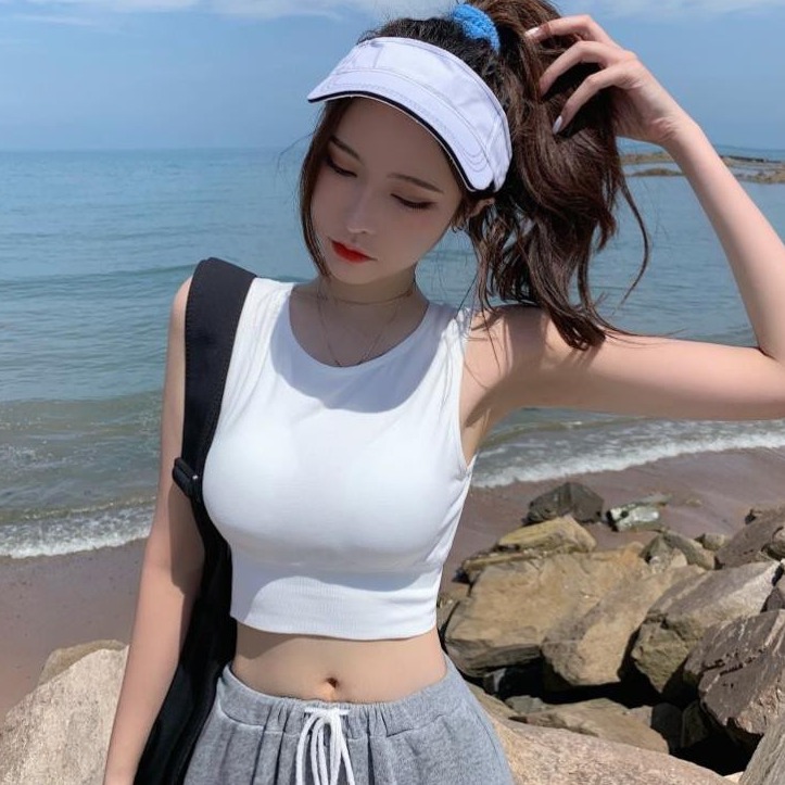 Áo bra cotton croptop siêu đẹp mẫu mới 🌿 Áo kết hợp mặc tập thể thao và đi chơi ...  🌿 Áo mặc đi chơi