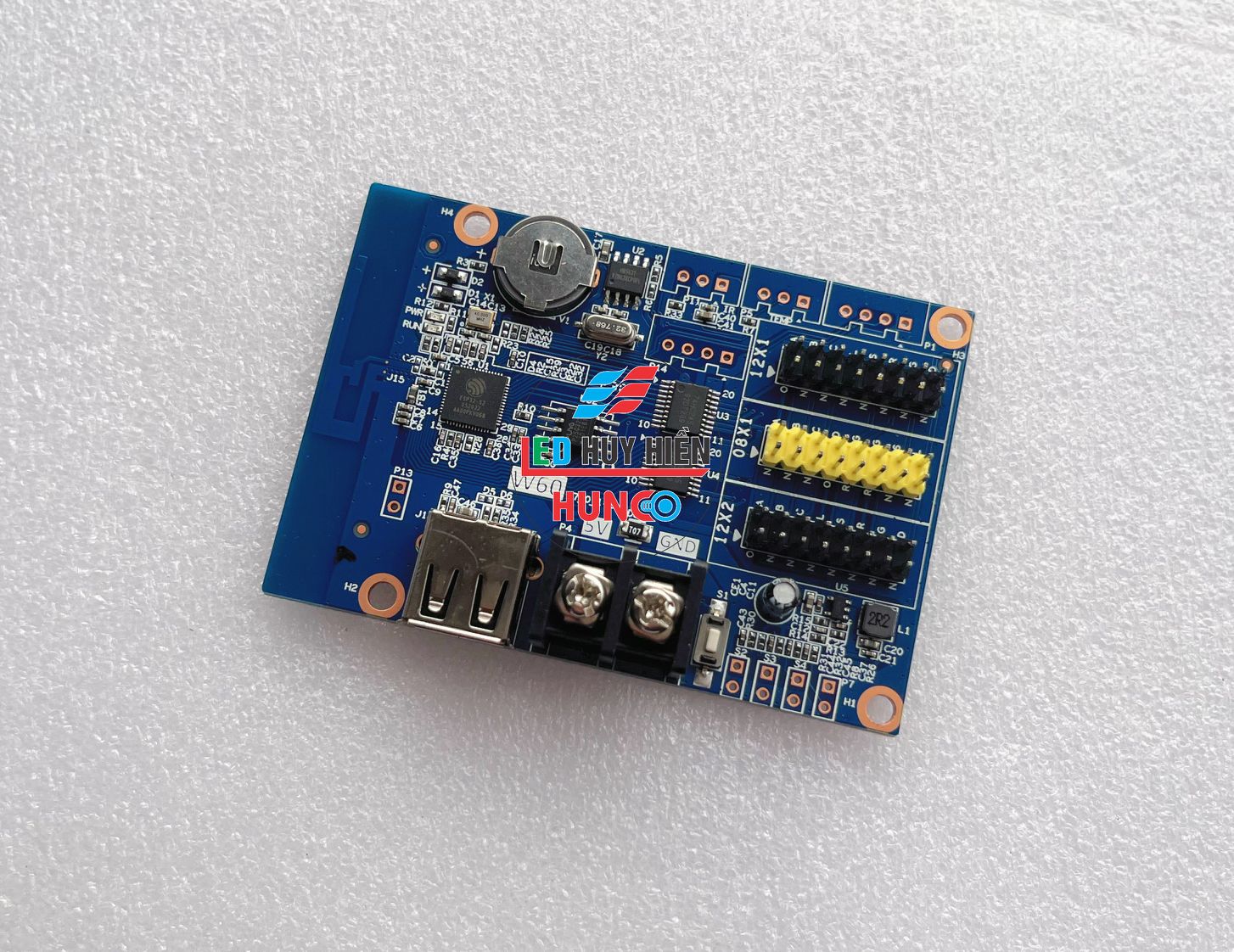 Mạch HD W60 (USB WIFI) hỗ trợ 2 tầng module led 13 màu