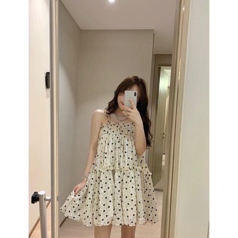Váy 2 Dây Hoa Nhí Baby Doll