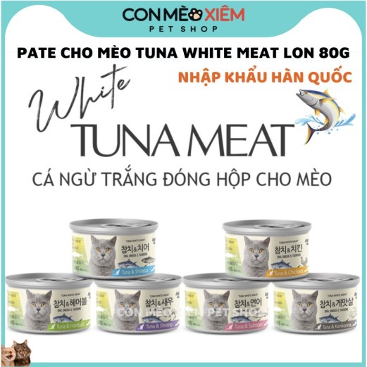  Sỉ Thức ăn con mèo
❒ Pate cho mèo Tuna White Meat lon 80g thức ăn Meowow  mới nhất 1593847725_VNAMZ-6825822003