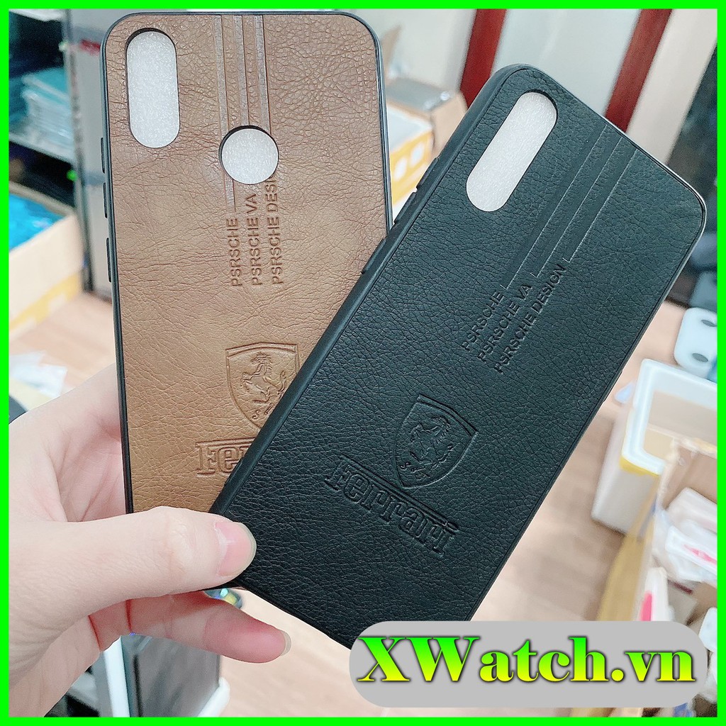 Ốp Da Ferari Xiaomi K40 Pro Mi 11 Note 4X Note 5 Pro / Note 6 Pro / Note 7 Pro/Redmi 5 Plus/ Mi 5X/ Redmi 6 Pro/A2 Lite/ note 11