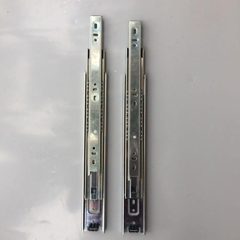 02 Ray Trượt Ngăn Kéo, Hộc Tủ 3 Tầng 40cm ( Bạc)