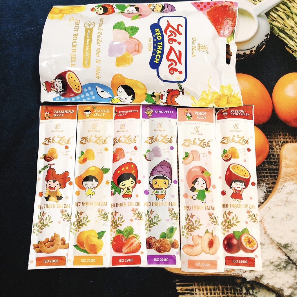 Thạch Zai Zai Thanh Dài Gói 320g