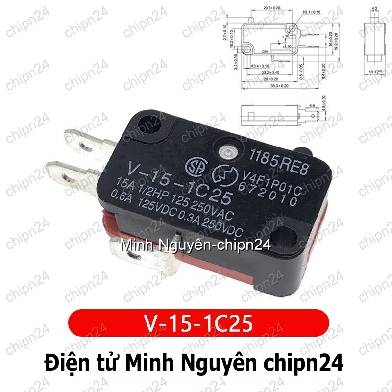 [2  cái] (F102) Công Tắc Hành Trình CTHT (V-152-156-15-153-155-1C25) - [Chọn Loại] - HHH.00217