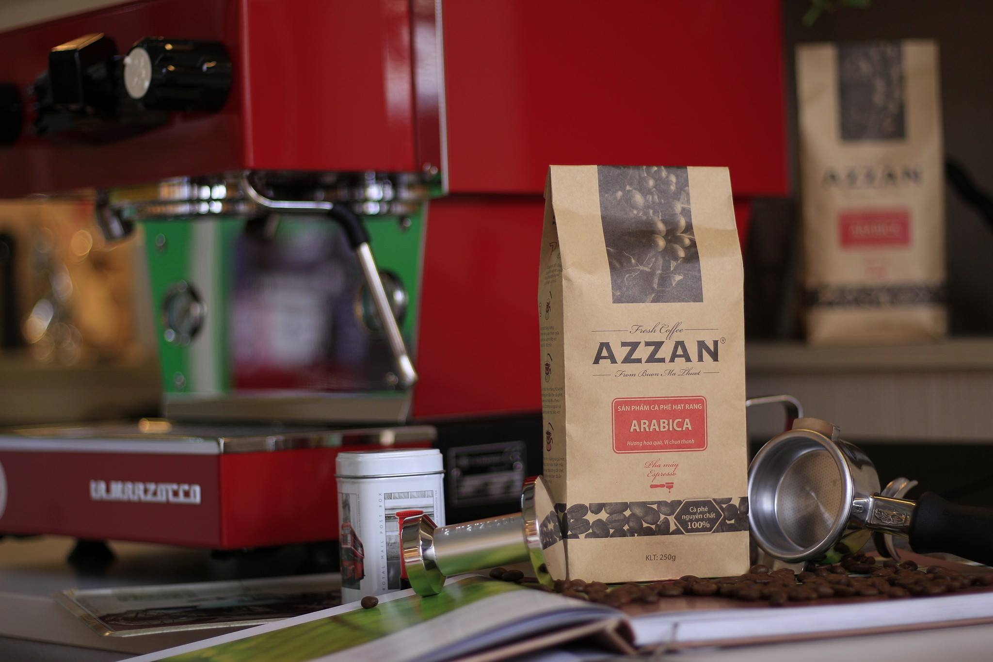 Azzan Arabica  250g - Cà phê Arabica Cầu Đất, Lâm Đồng (hương trái cây, vị chua thanh)