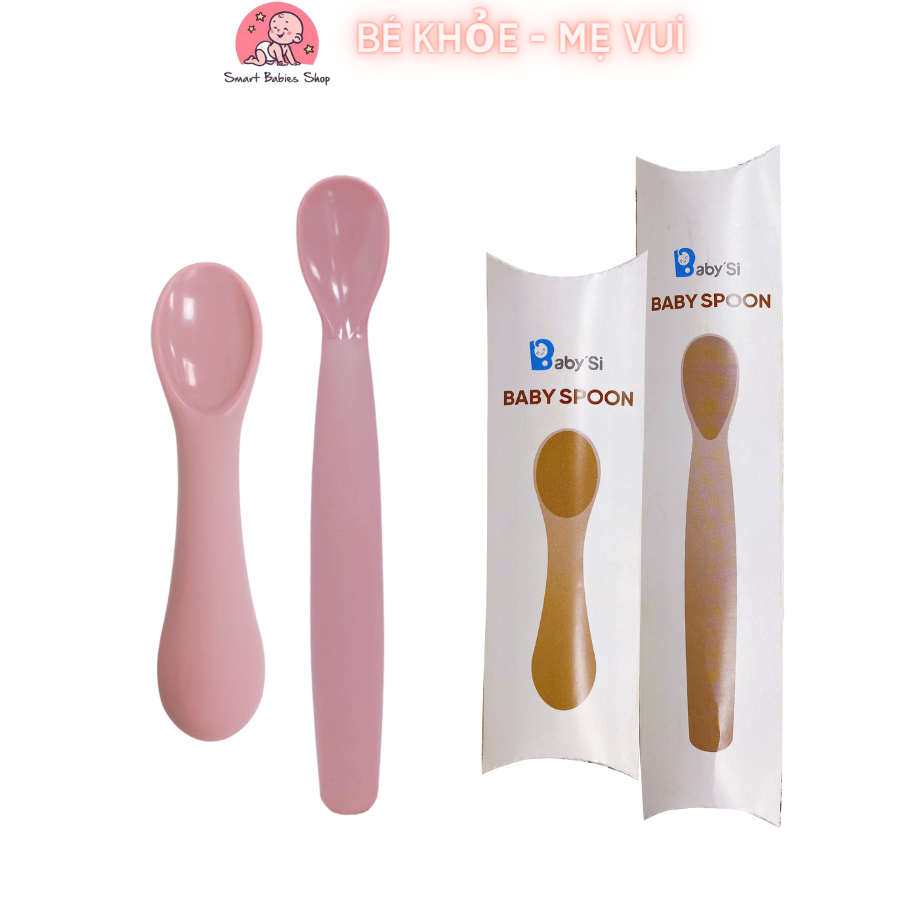 THÌA SILICON CAO CẤP CHO BÉ, THÌA ĂN DẶM BABY'SI