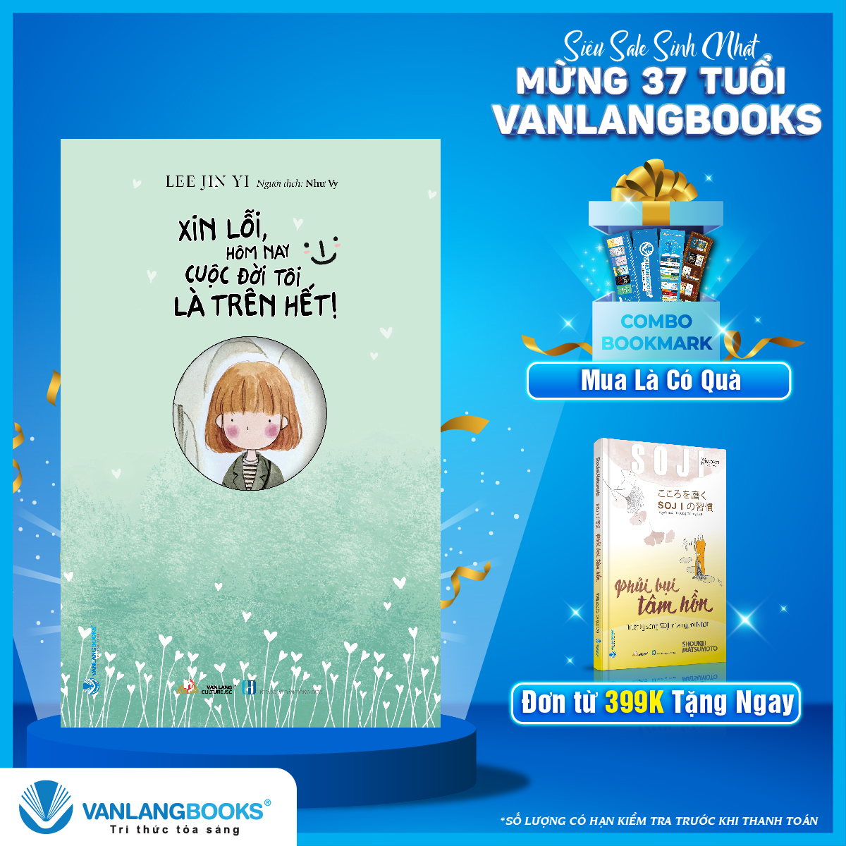 Sách xin lỗi hôm nay cuộc đời tôi là trên hết - vanlangbooks