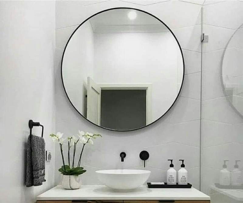gường tròn viền kim loại D500