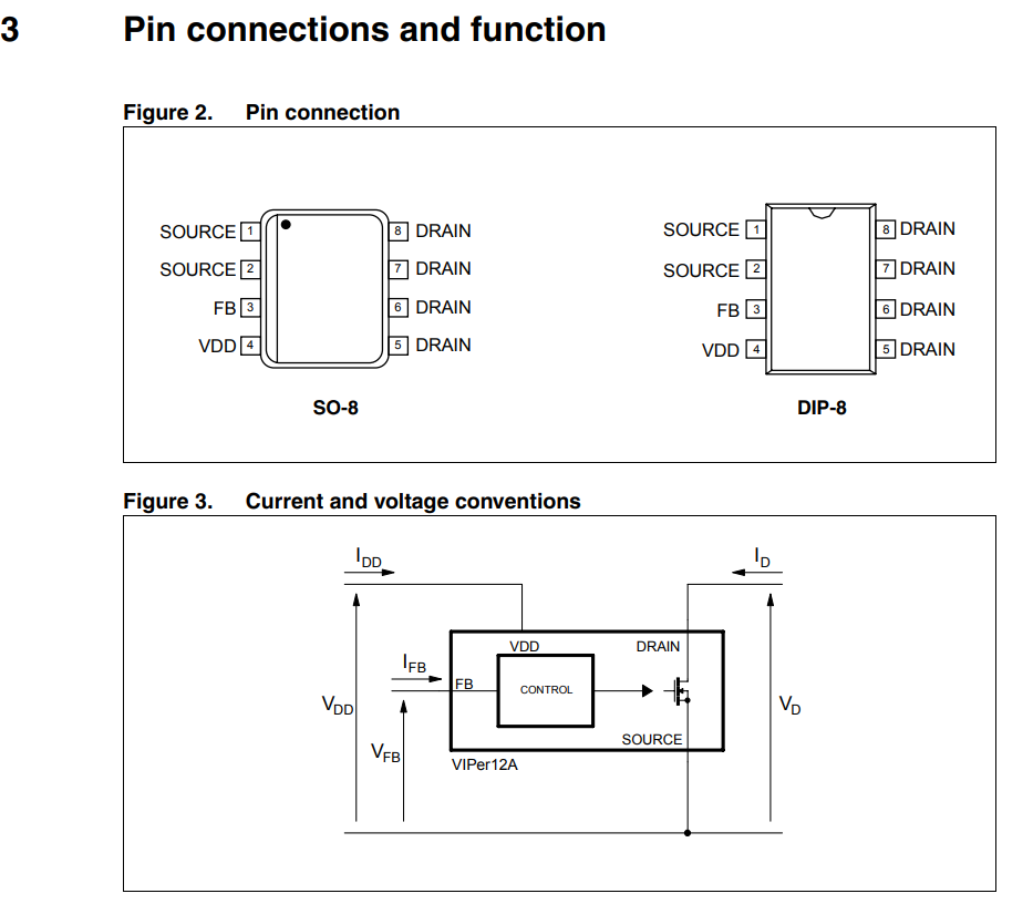 Combo 2 IC nguồn VIPer12A DIP-8