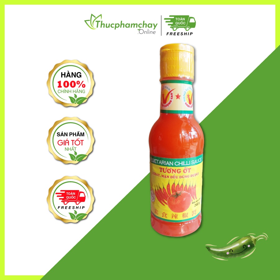 Tương ớt hậu sanh 240g không hành tỏi