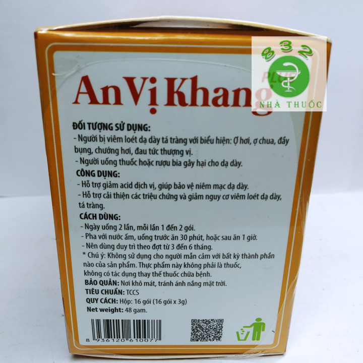An Vị Khang Plus hộp 16 gói