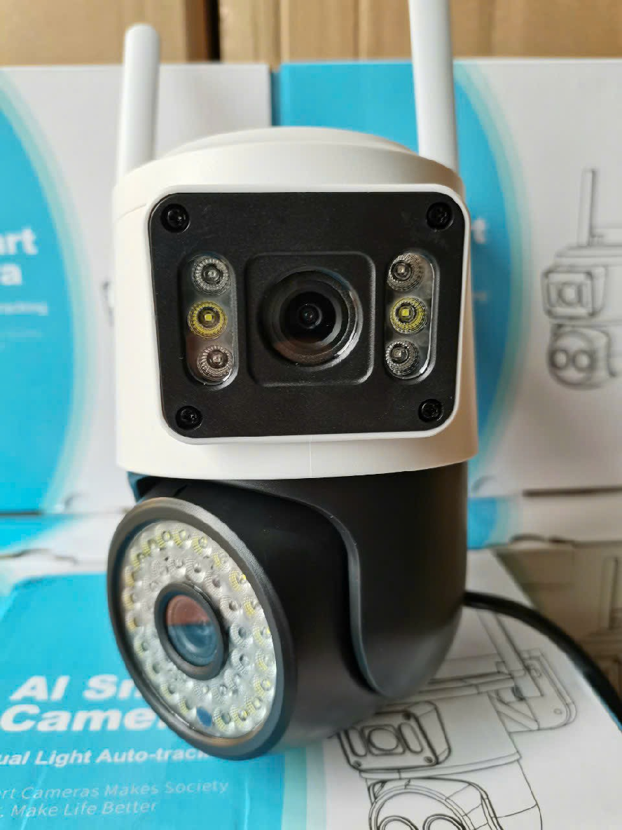 Camera Ip Yoosee YS2in1 (1 Cam 2 Màn Hình), Camera Wifi Không Dây Ngoài Trời, Phát Hiện Chuyển Động Và Theo Dõi Tự Động, Chống Thấm Nước, Chống Nắng Và Chống Bụi, Tầm Nhìn Ban Đêm Rõ Ràng