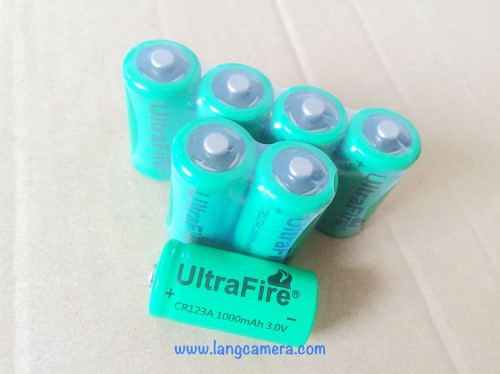 Pin Sạc CR123A dành cho máy ảnh phim (Loại Sạc Được)