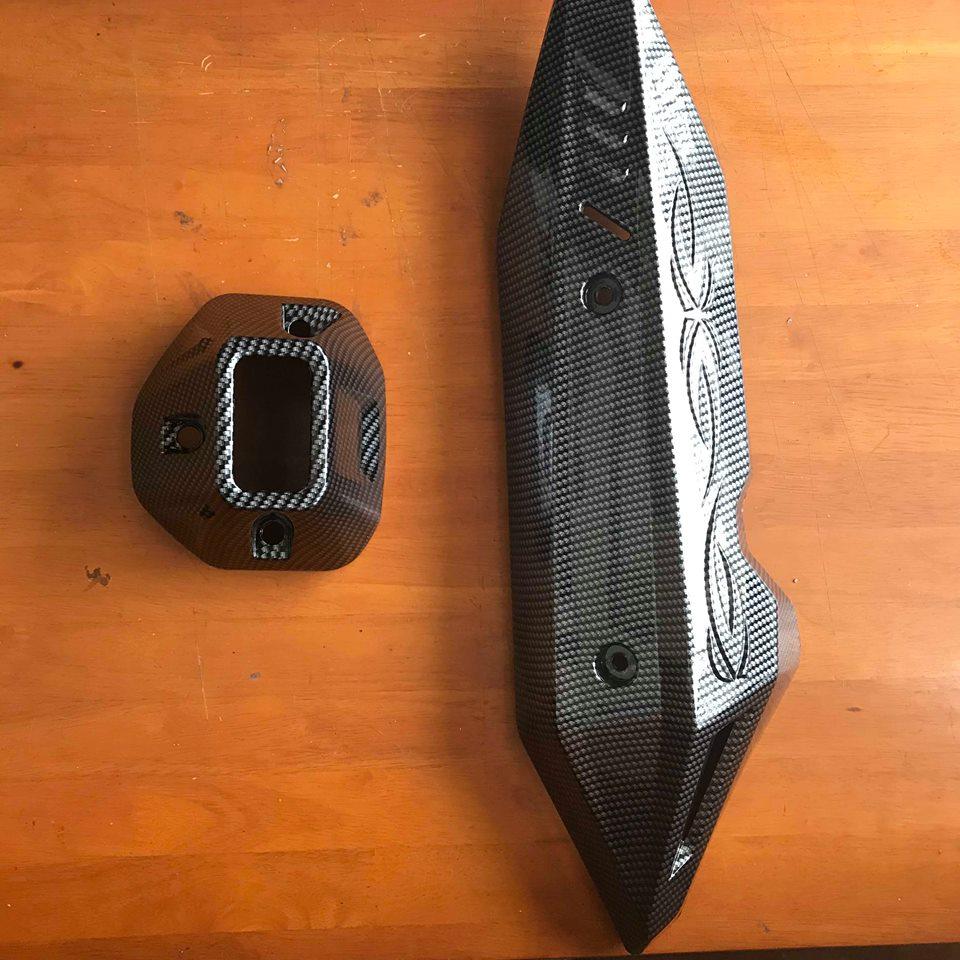 Bộ ốp bô ,chụp bô carbon dành cho vario, click đời mới 150cc