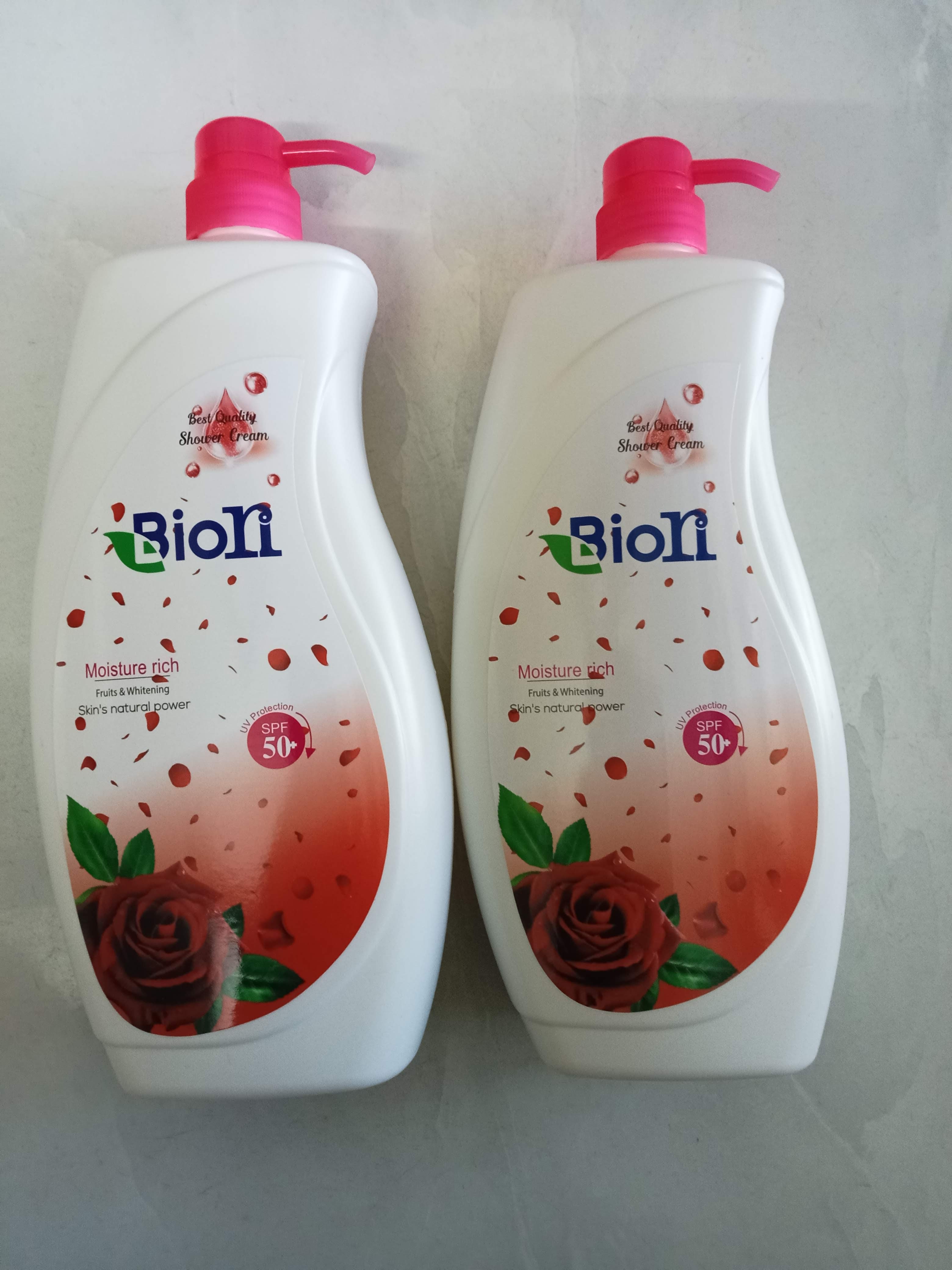 combo sữa tắm trắng da biori 1200ml ( hoa hồng )