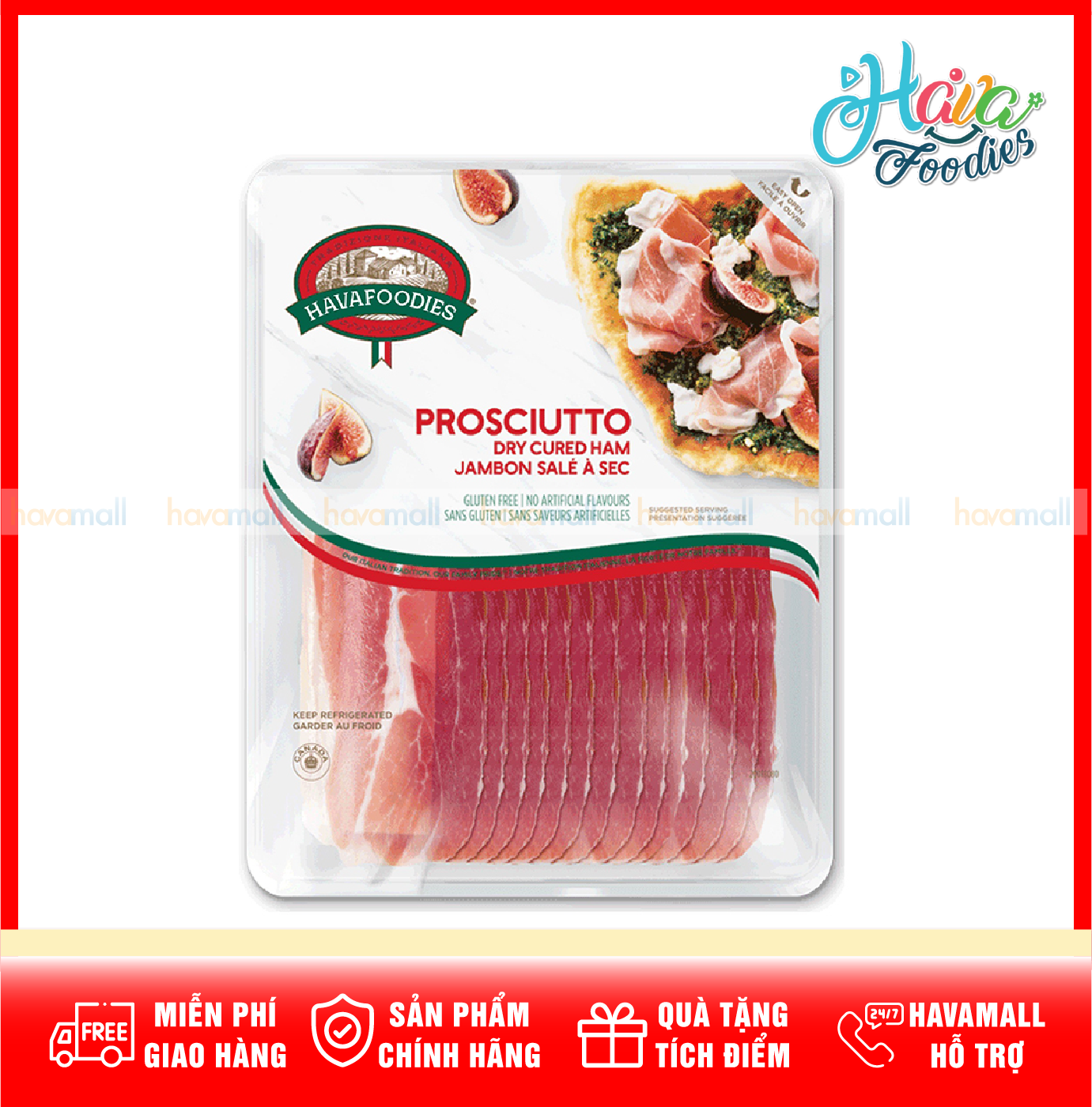 Thịt heo má đùi muối nhập khẩu ý – prosciutto crudo
