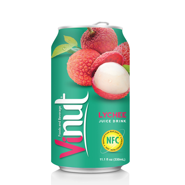 [HCM]Thùng Nước Ép Vải VINUT 24 Lon 330ml