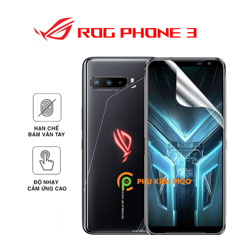 Dán màn hình Rog Phone 3 PPF cao cấp dẻo trong suốt - Dán dẻo Asus Rog Phone 3