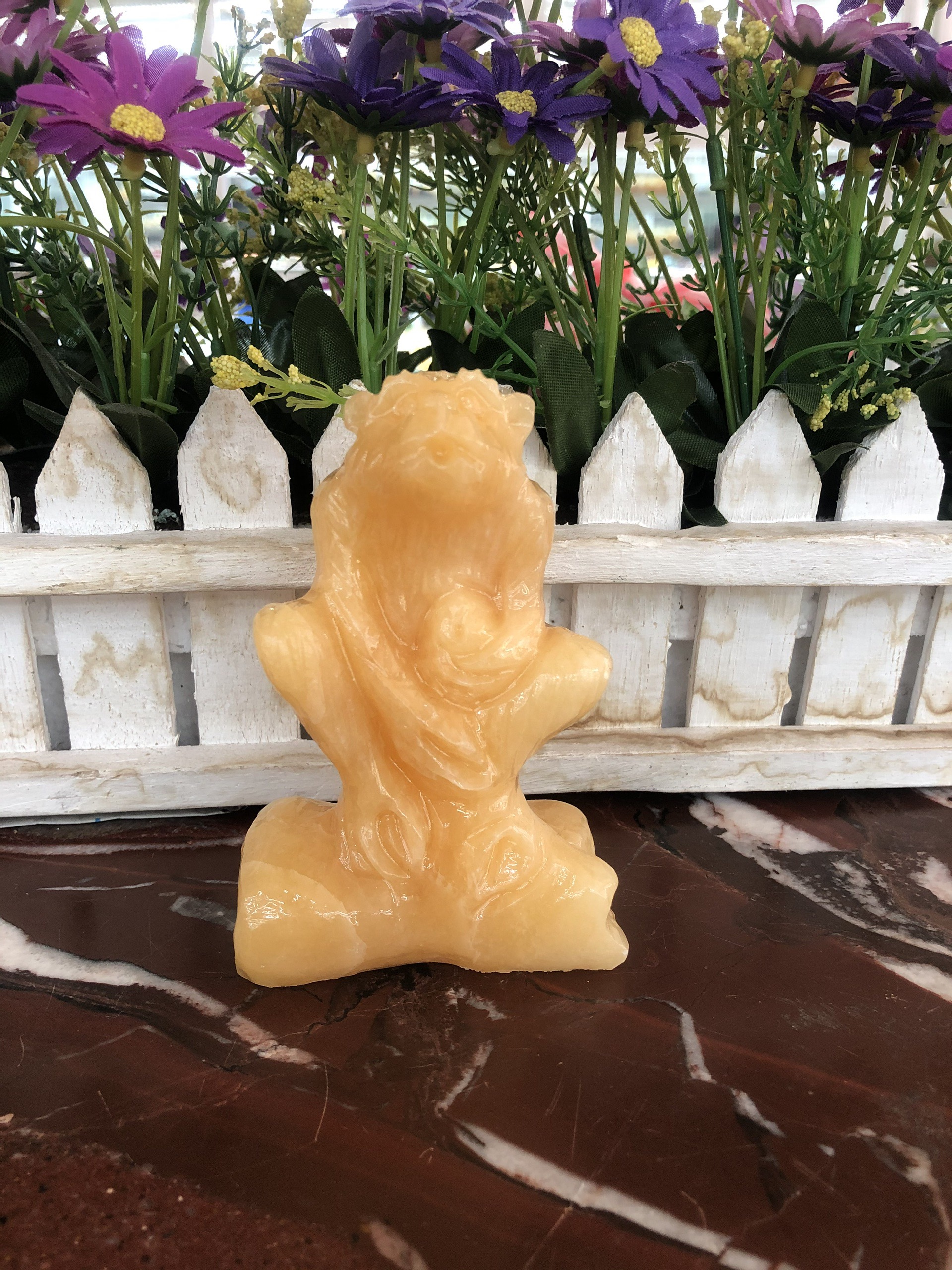 Cặp Rồng nằm phong thủy đá ngọc Onyx - Dài 15cm