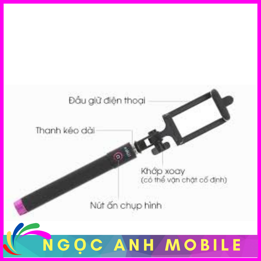 Gậy chụp ảnh tự sướng ,gậy chụp ảnh xi đen.