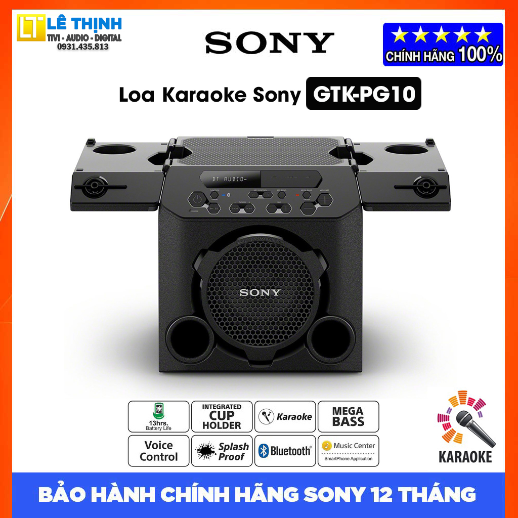 Dàn âm thanh Hifi Karaoke Sony GTK-PG10 - Hàng chính hãng - Bảo hành chính hãng Sony 12 tháng toàn quốc