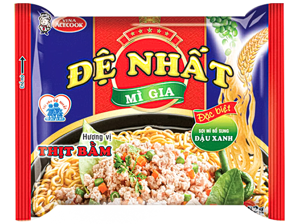 Thùng 30 gói mì Đệ Nhất thịt bằm 82g