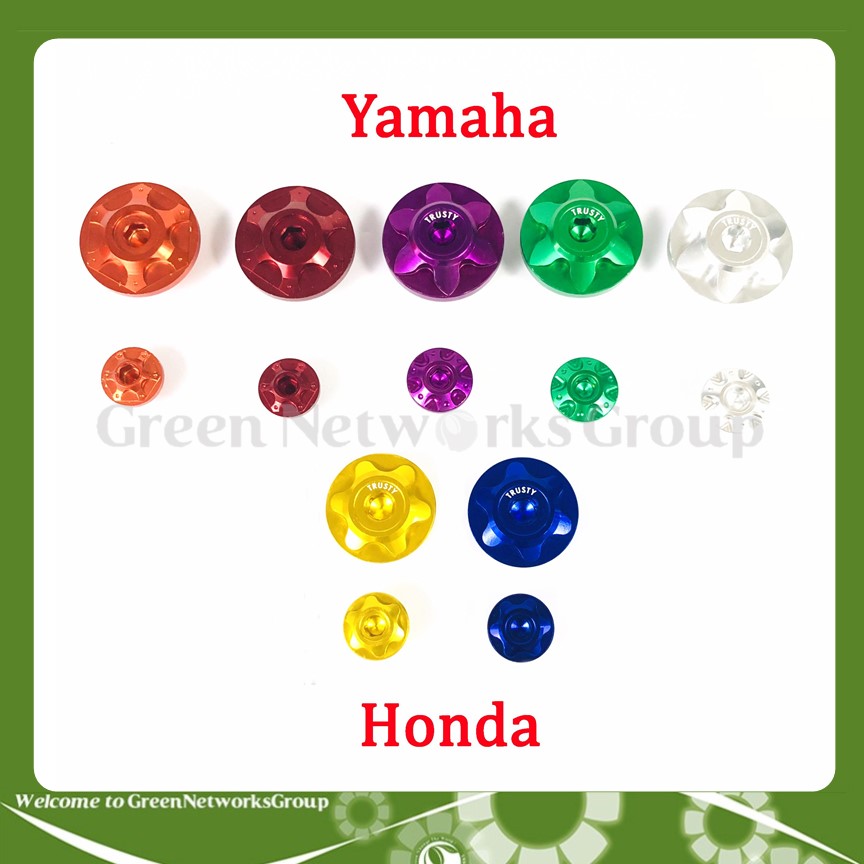 Chụp ốc mâm lửa CNC Honda Yamaha các loại gắn cho nhiều dòng xe ( Bảo Hành 12 Tháng ) Greennetworks
