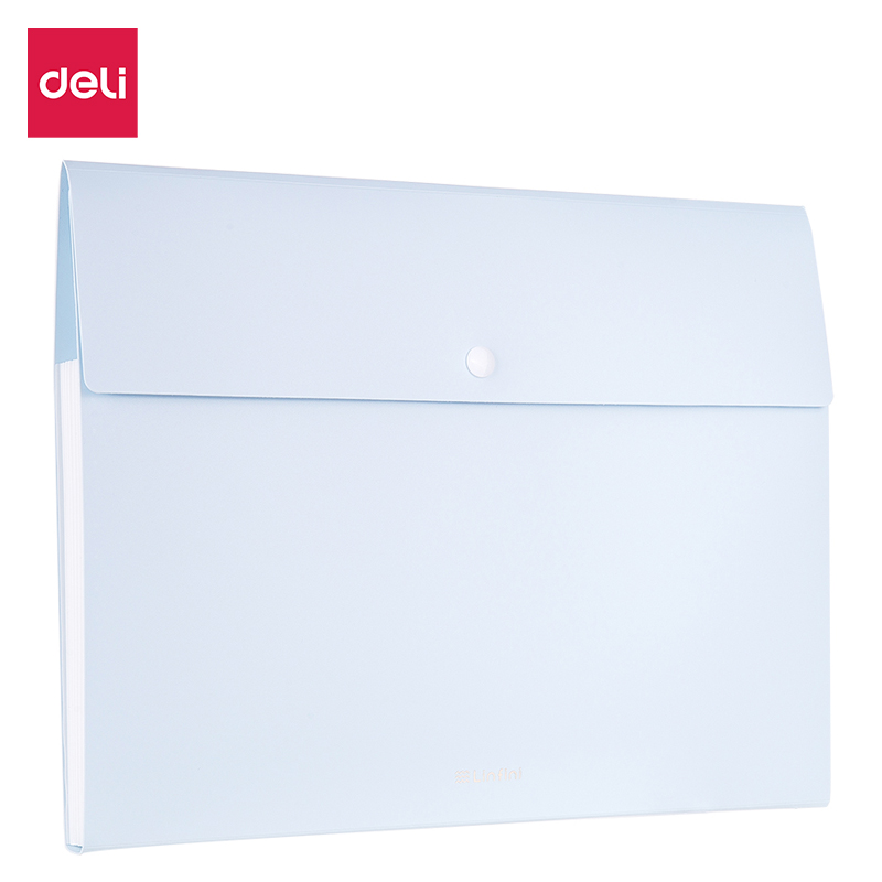 Cặp túi đựng tài liệu A4 Deli - 8 ngăn, File đựng tài liệu học sinh, văn phòng - 72456