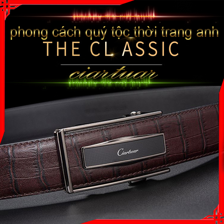 Ciartuar Italy imported fashion bustier leather belt men waistband