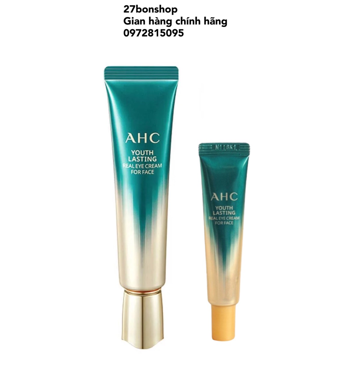 Kem Chống Nhăn Giảm Thâm Quầng Mắt AHC Ageless Real Eye Cream For Face 12ml - 30ml