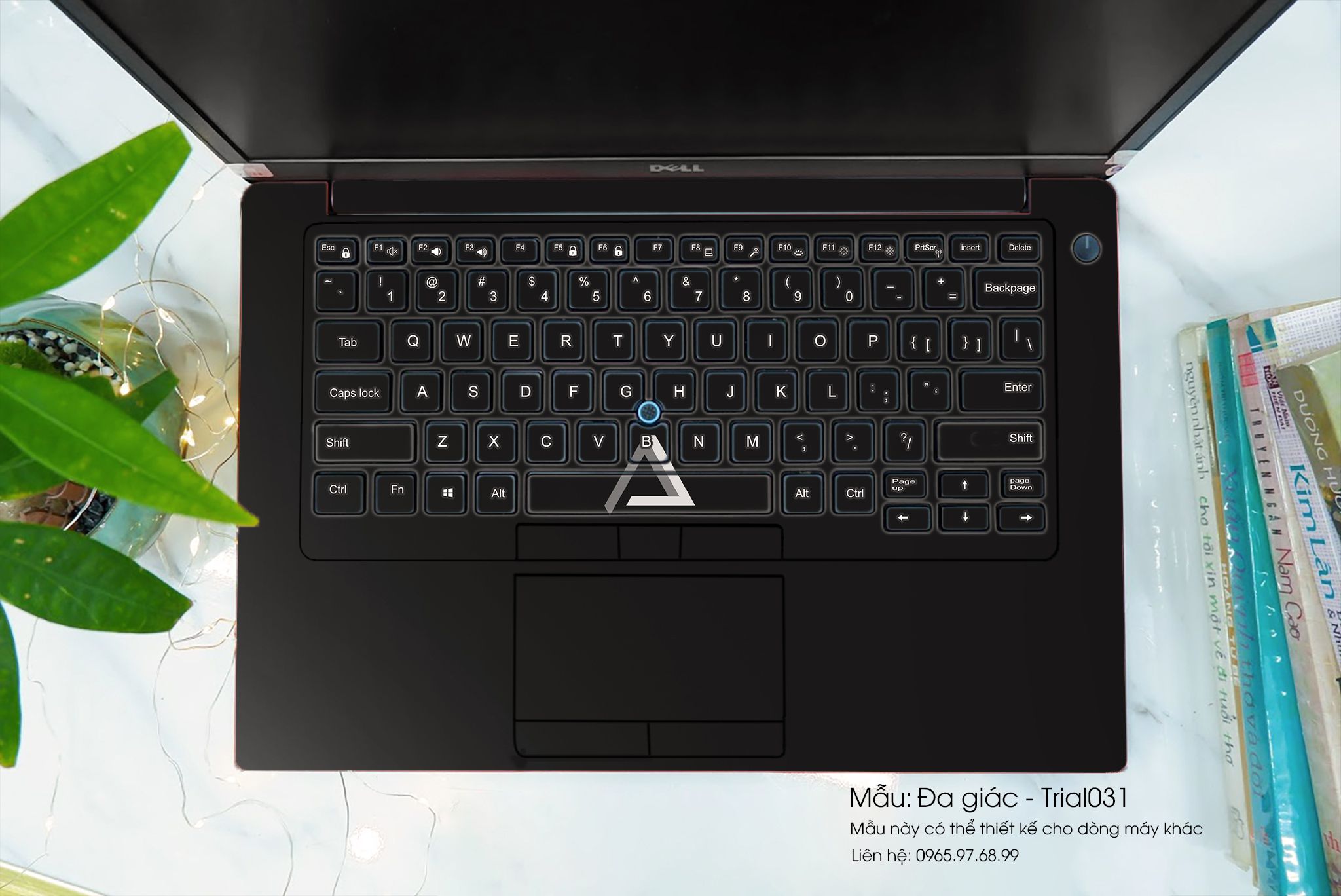 Decal Skin dán Surface Pro / Laptop / Go / Book mẫu Đa giác (inbox mã máy cho shop)