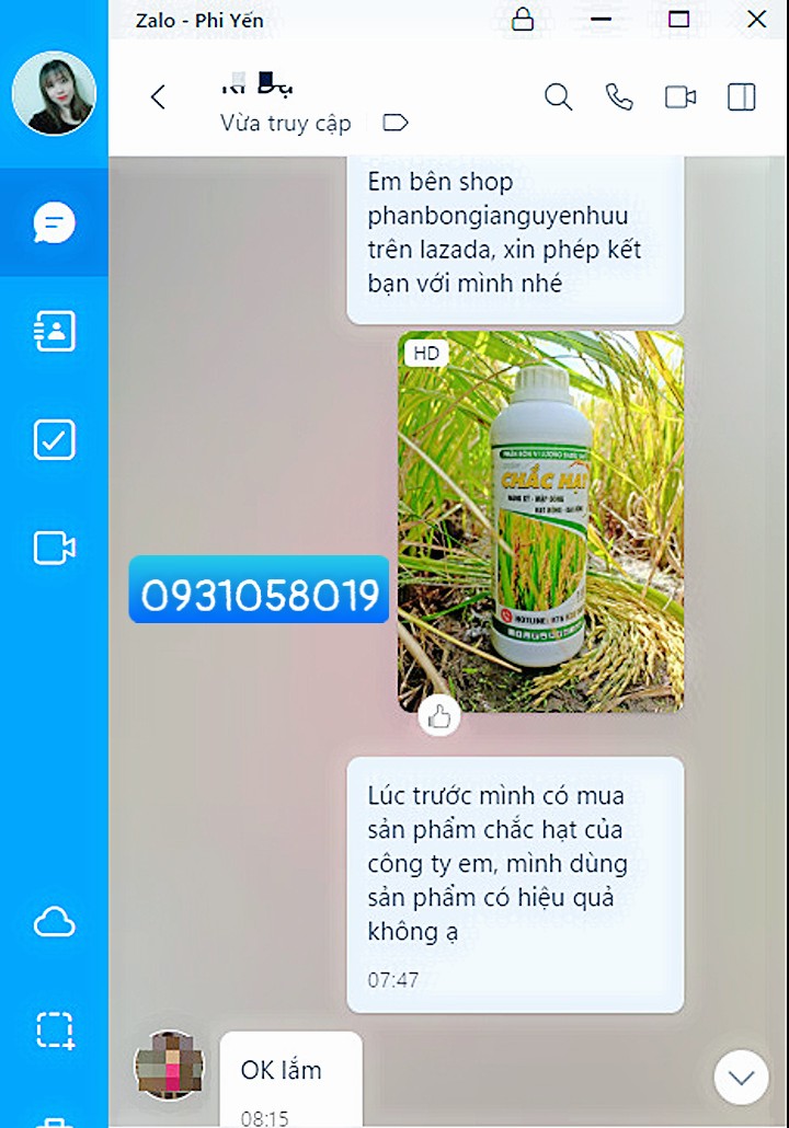 Phân bón Chắc hạt chuyên lúa